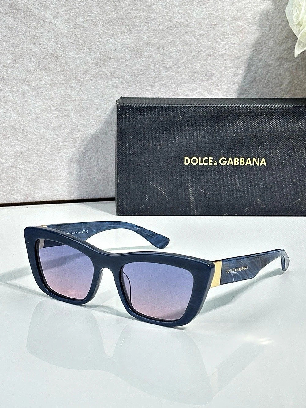 Dolce & Gabbana DG4417 Blue on Blue Maiolica Sunglasses
